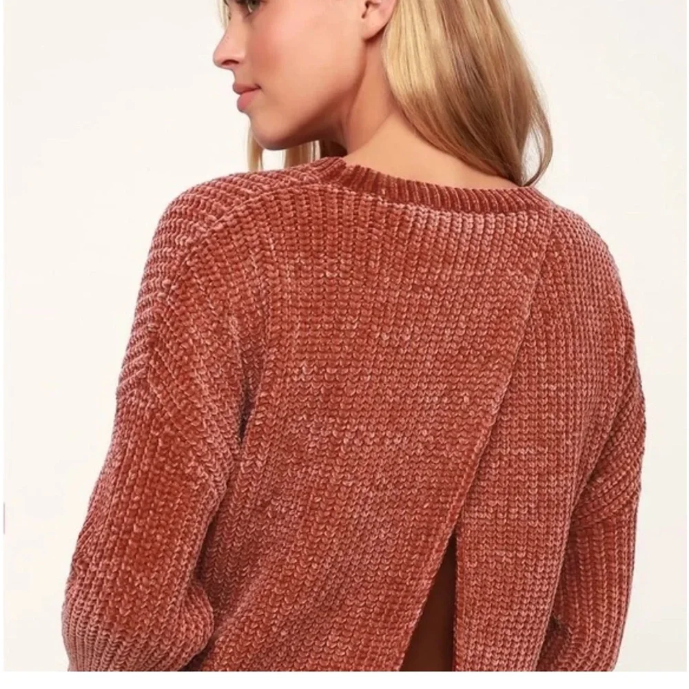Blank NYC Revolve Sweater Chenille Knit Pink- S - Picture 3 of 9